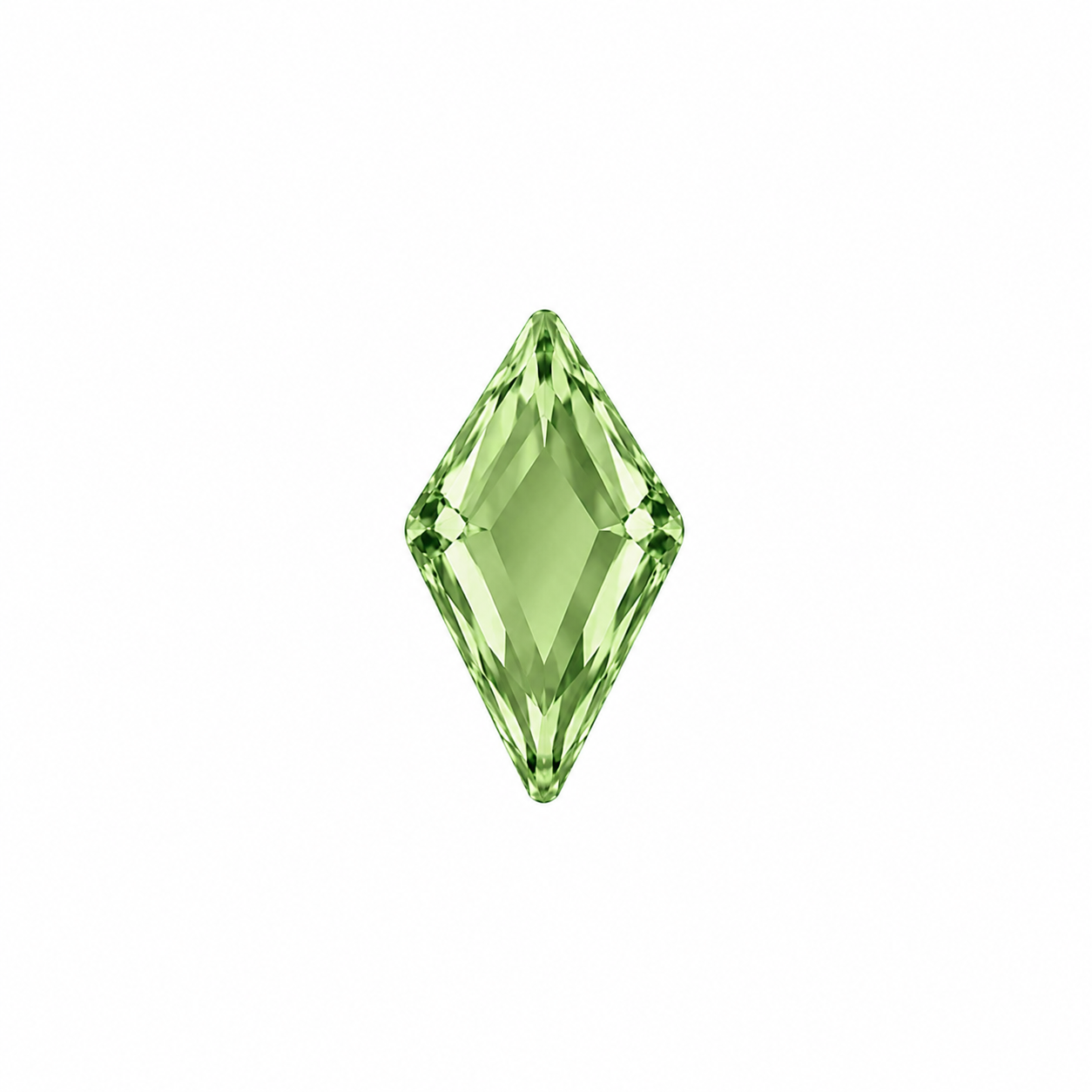 Austrian Arrow-Shaped Flatback Rhinestone Non-Hot Fix Peridot